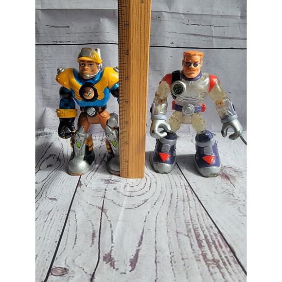 Lot Of 2 Vintage Mattel 6” Rescue Heroes Warren Waters & Jack Hammer - Picture 4 of 6